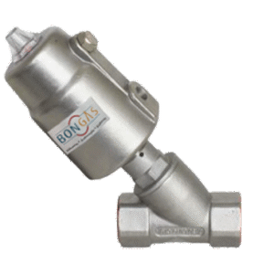 Válvula de Assento Inclinado BW295 Bongas em inox AISI 316L para automação industrial
