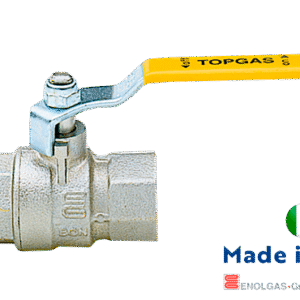 Válvula para gás Top Gas S1221 com passagem plena e rosca BSP f/f.