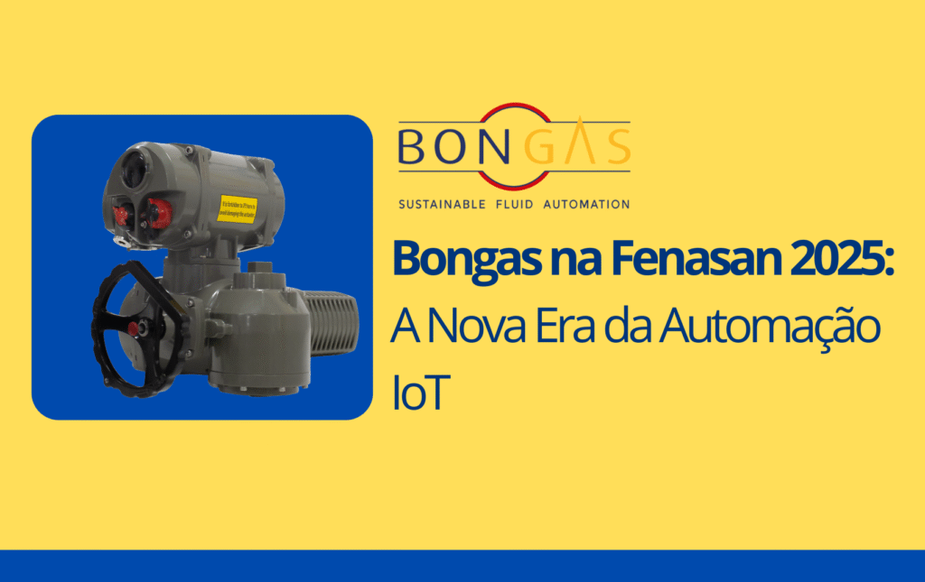 Bongas Brasil na Fenasan 2025 apresentando o GREY-MZ IoT, inovação em automação e conectividade industrial