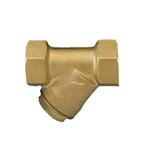 Filtros Y – G0180 em bronze com conexões fêmea × fêmea.