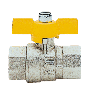 Válvulas para gás Top Gas – S1227 com rosca BSP fêmea × fêmea e alavanca.