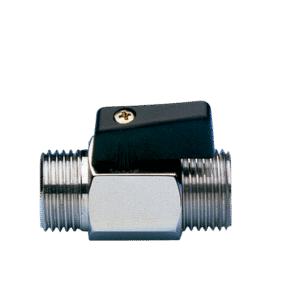 Válvulas de esfera para fluidos Mini Bon – S0332 compacta com rosca BSP macho.