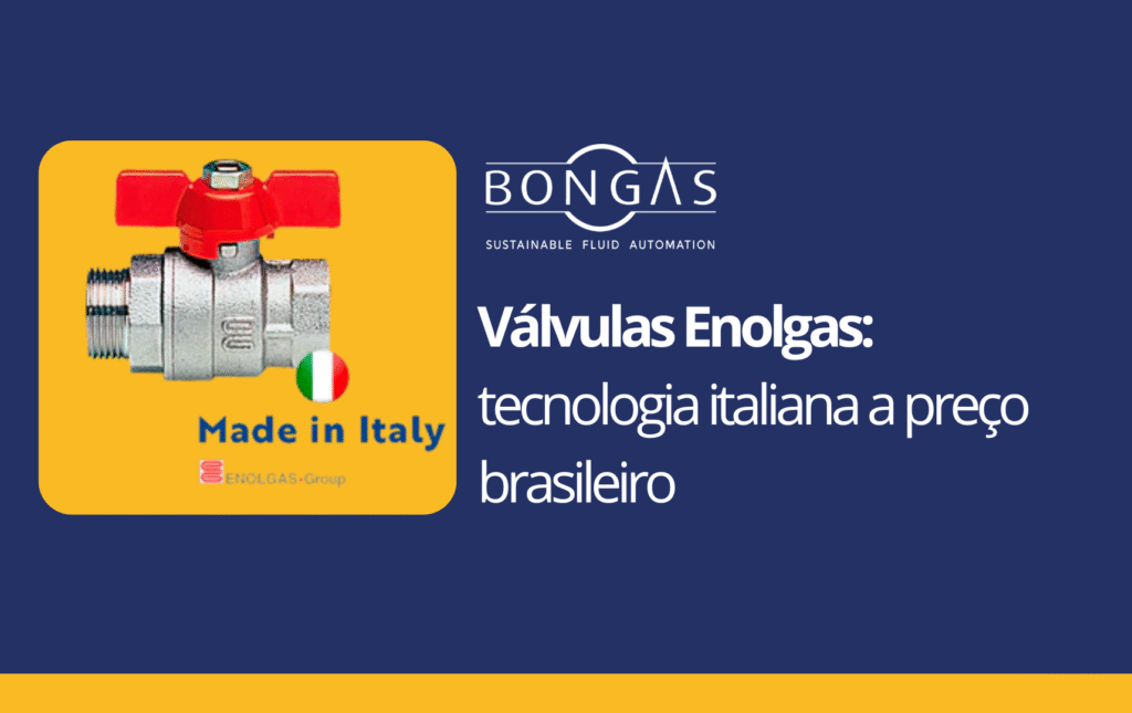 Banner com válvula de esfera Enolgas.