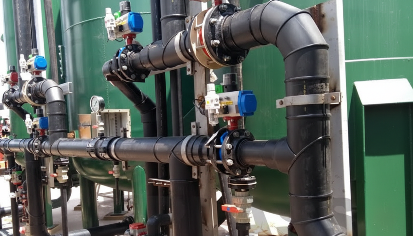 válvulas automatizadas em tubulação industrial com foco em produtos de alta qualidade e continuidade de operação