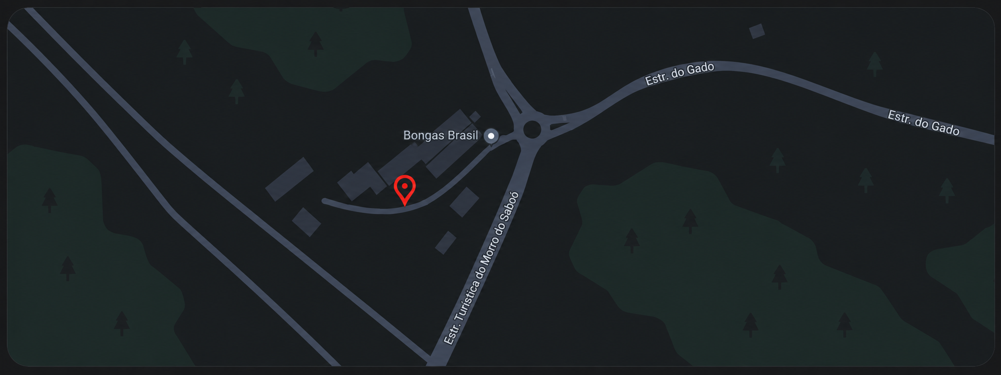 Mapa da matriz Bongas em São Roque